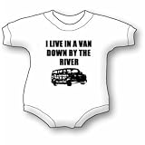 I Live In A Van Down by The River 2 Baby Ultrasoft Onesie