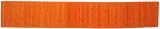 Laser Printed Split Bamboo 12" x 72" Tangerine Orange Runner