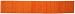 Laser Printed Split Bamboo 12" x 72" Tangerine Orange Runner