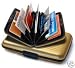 Metal Wallets | Aluminum Wallets - Executive Swedens Ogon Designs Gold Metal Aluminum PVC Wallet