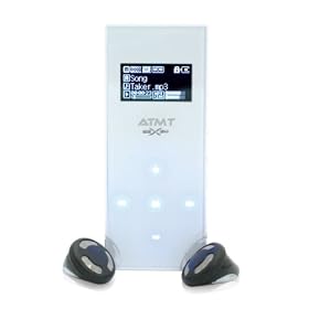 ATMT XSEVEN 2GB White MP3 Player with FM Radio and Touch Pad Controls