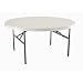 Lifetime 22970 5-Foot Round Table with 60-Inch Round Molded Top, Almond Finish