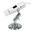 B&A Microscope scientifique numérique USB Haute-définition , Connexion vidéo USB pour ordinateurs / ordinateurs portables / Macs, agrandit 200x tous les articles microscopiques,éclairage LED, traitement d'images spéciales, Comprend un support pour une utilisation mains libres, s'utilise dans tout les domaines: Hobby / Science / Education / industriel.