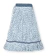 Tough Guy 1TYY6 Looped End Finish Mop, Medium, White/Blue