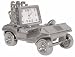Sporting Goods : Silver-Tone 'Covertible' Golf Cart Clock