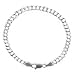Sterling Silver Double Link Chain Charm Bracelet 060-7 "