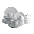 Kaffeeservice 18-tlg. Circoli aus wei�em Porzellan f�r 6 Personen / Kaffeegedeck / Kaffeegeschirr / Kuchenservice