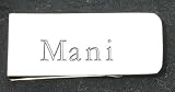 Money clip with engraved name: Mani