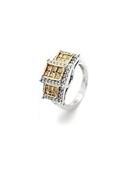 2.04 Carat Chocolate and White Diamond Ring