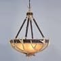 Monte Carlo GL5PTWI 5-Light Pendant Ceiling Fixture, Weathered Iron