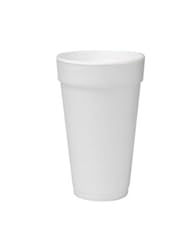 Dart 20J16 3.7" Top and 2.4" Bottom Diameter, 6.1" Height, 20 oz Big Drink Foam Cup (20 Packs of 25)