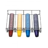 Review KegWorks  / Horizontal Overhead Wire Rack Cup Dispenser - 4 Section