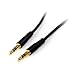3.5 mm Male to Male Stereo Audio Cable, Gold Plated, Slim Connector, Nextronics (30ft | 10M)