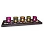 Jewel Tone 5-Piece Tealight Candle Tray