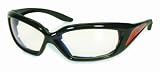 SUNGLASSES PAYDAY UV400 EYEWEAR VENTED EVA FOAM PADDING WITH VARIOUS COLORED TEMPLES CLEAR LENSES