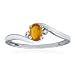 Search : NOVEMBER Birthstone Ring 10K White Gold Citrine Ring