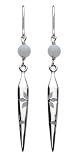 Image of Kit Heath Sterling Silver 50DBBLA Ladies Blue Lace Agate Enamel Detail Drop Earrings