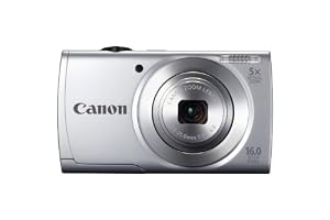 PowerShot A2500 16.0 MP Digital Camera with 5x Optical Zoom and 720p HD Video Recording (Silver)