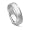 14k White Gold Milgrained Men's Wedding Band, 6mm