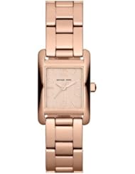 Michael Kors Taylor Mini Rectangular Bracelet Watch Rose Gold, 20mm x 22mm