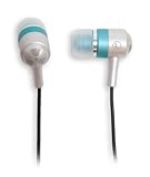Ifrogz Earpollution Metal Drum Earbuds (Aqua/White)