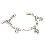 FJ03 - Bracelet en Argent Plaqu� Orn� de Dauphins Pr�sent� par la Olivia Collectionpar The Olivia Collection