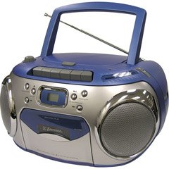 Emerson PD6548BL Portable CD Player with AM/FM Stereo Radio and Cassette Recorder
