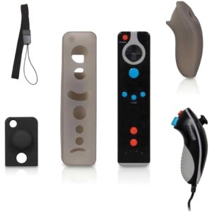 dreamGEAR DGWII-3147 Gaming Accessory Kit. WII PLAY ACTION PACK - BLACK G-CTLR.