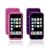 Belkin Ipod Touch 2G Silicon sleeve, Textured, Pink and purple, 2 pack