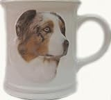 NEW! Australian Shepherd Sculpted Mug 15oz