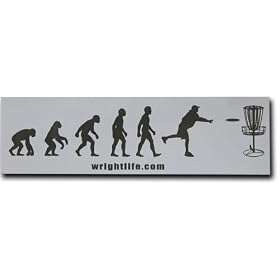 Click here to buy Evolution of Disc Golf Sticker.
