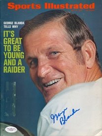 George Blanda Autographed July 19, 1971 Sports Illustrated Magazine