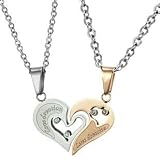 Stainless Steel Diamond Accent His&Hers