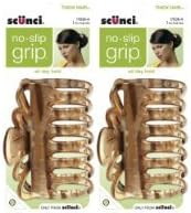 Scunci No Slip Crown Clip for Thick Hair, 9 cm, 2 pk