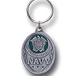 Navy Midshipmen Pewter Key Ring - U.S. Navy - NCAA College Athletics Fan Shop Sports Team Merchandise