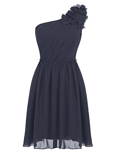 Dressystar　レディーズドレス　ショート丈　可愛い　シフォンドレス　演奏会ドレス　音楽会ドレス　発表会ドレス　ブライドメイドドレス　披露宴ドレス　二次会ドレス　結婚式ドレス　パーティードレス　カクテルドレス