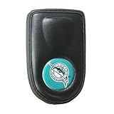 Samsung SGH-X506 / SGH-X507 / SGH-X640 / SGH-X660 / SGH-X800 Premium Quality Cell Phone Pouch Case - Includes TWO Bonus Charm Holders - Florida Marlins - Oficially MLB Licensed