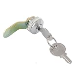 uxcell カムロック錠　シリンダー錠　　カム錠 　キャビネット用　　2鍵付き