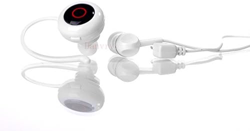 Danlai Mini Smallest Music Phone Calls Hands-free Stereo Bluetooth Wireless Mini Earphone Earpiece Headset Headphones for Smartphones Iphone , Samsung , Htc ,Huawei Universal White