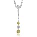 18k Two Tone Gold White and Yellow Diamond Pendant Necklace (GH, SI, 2.15 carat)