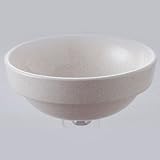 洗面ボール 陶器 かすみ斑点 半埋型直径270ミリ