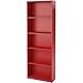 Ameriwood 5-shelf Bookcases, Red, Set of 2