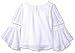 Amy Byer Girls' Big Long Sleeve Blouse with Bubble Front Hi Lo Top