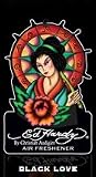 Ed Hardy Tattoo Car Hanging Air Freshener Black Love 3-Pack