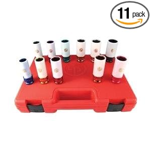 Chicago Pneumatic SS4211WP 1 2Drive 11 Piece SAE Metric Impact Socket Set by 