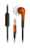 Earpollution EP-LB-MIC-ORANGE Luxe MicroBud with Mic - Retail Packaging - Orange Earpollution EP-LB-MIC-ORANGE Luxe MicroBud with Mic - Retail Packaging - Orange