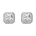 925 Stirling Silver Fancy CZ Stud Earrings title=