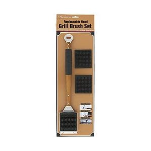 Mr. Bar-B-Q Oversized Finger Rubber Grip Grill Brush Set by Mr. Bar-B-Q