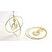BABY PHAT CZ Gold Plate Creole Swinging Earrings