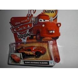 Disney Pixar Cars Toon Burnt Lightning McQueen